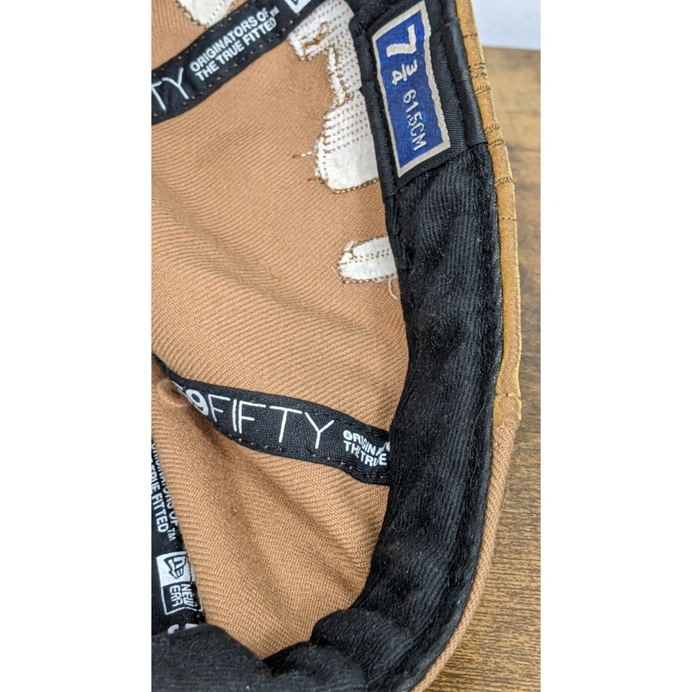 New Era 59FIFTY Florida Marlins Hat 7 3/4 Brown Fitted Cap Suede City Skyline ML - Picture 11 of 16